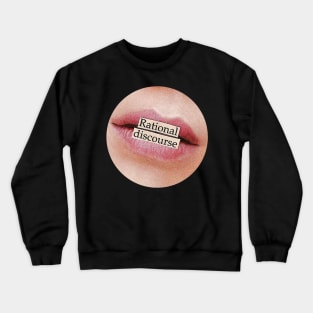 Rational discourse collage art Crewneck Sweatshirt